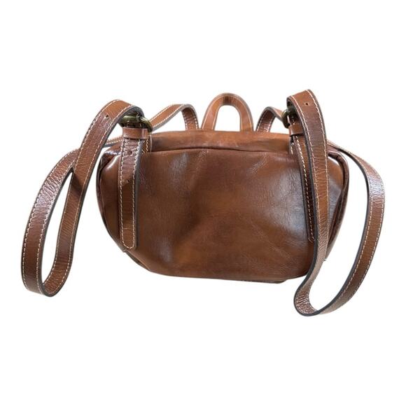 Patricia Nash Casape Leather Backpack In Signature Map Print - Picture 5 of 7